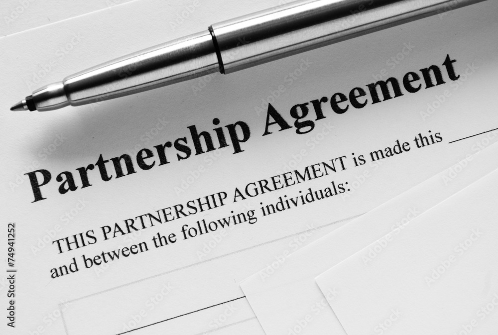 Macro Partnership Contract Paper and Pen