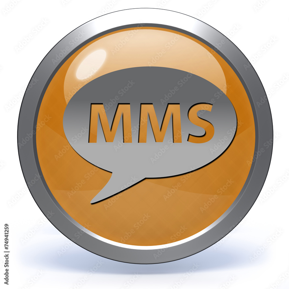 mms circular icon on white background mms circular icon on white background