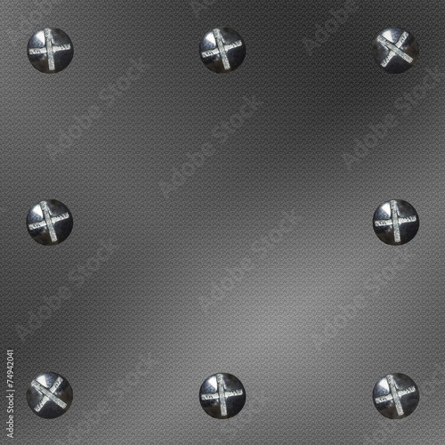Background metal eight bolts