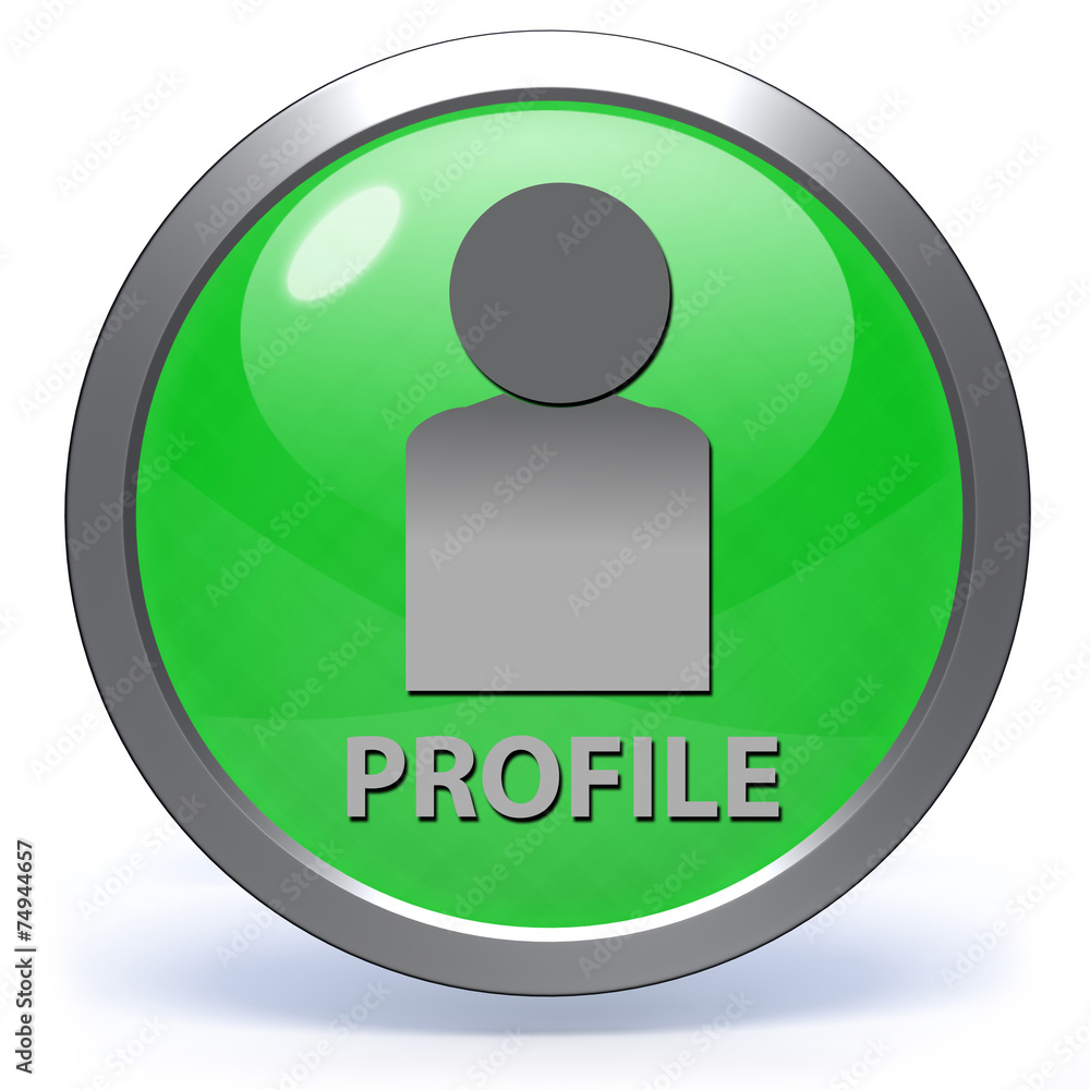 Profile circular icon on white background Profile circular icon on white background