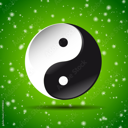yin-yang klekse grün