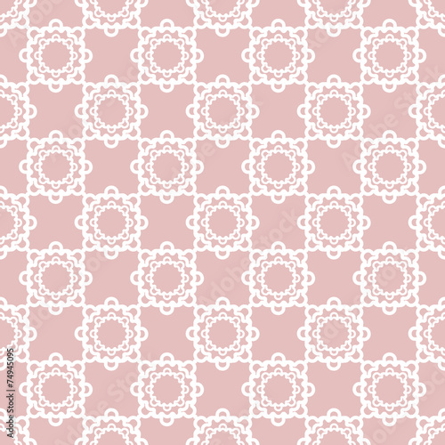 White lace floral seamless pattern texture background