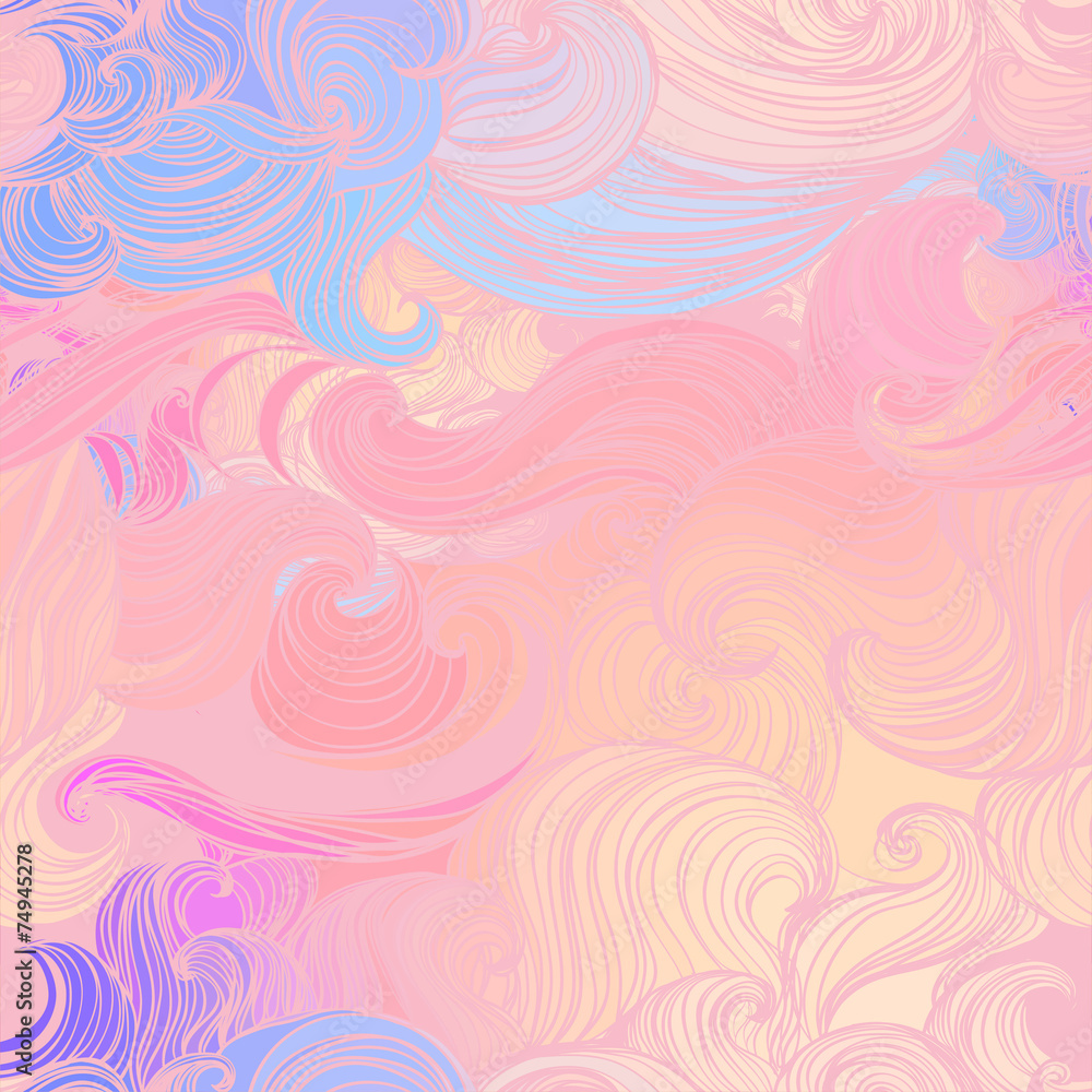 Seamless abstract pattern, waves background Seamless abstract pattern, waves background