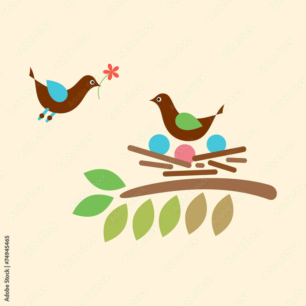 Obraz premium Birds Love