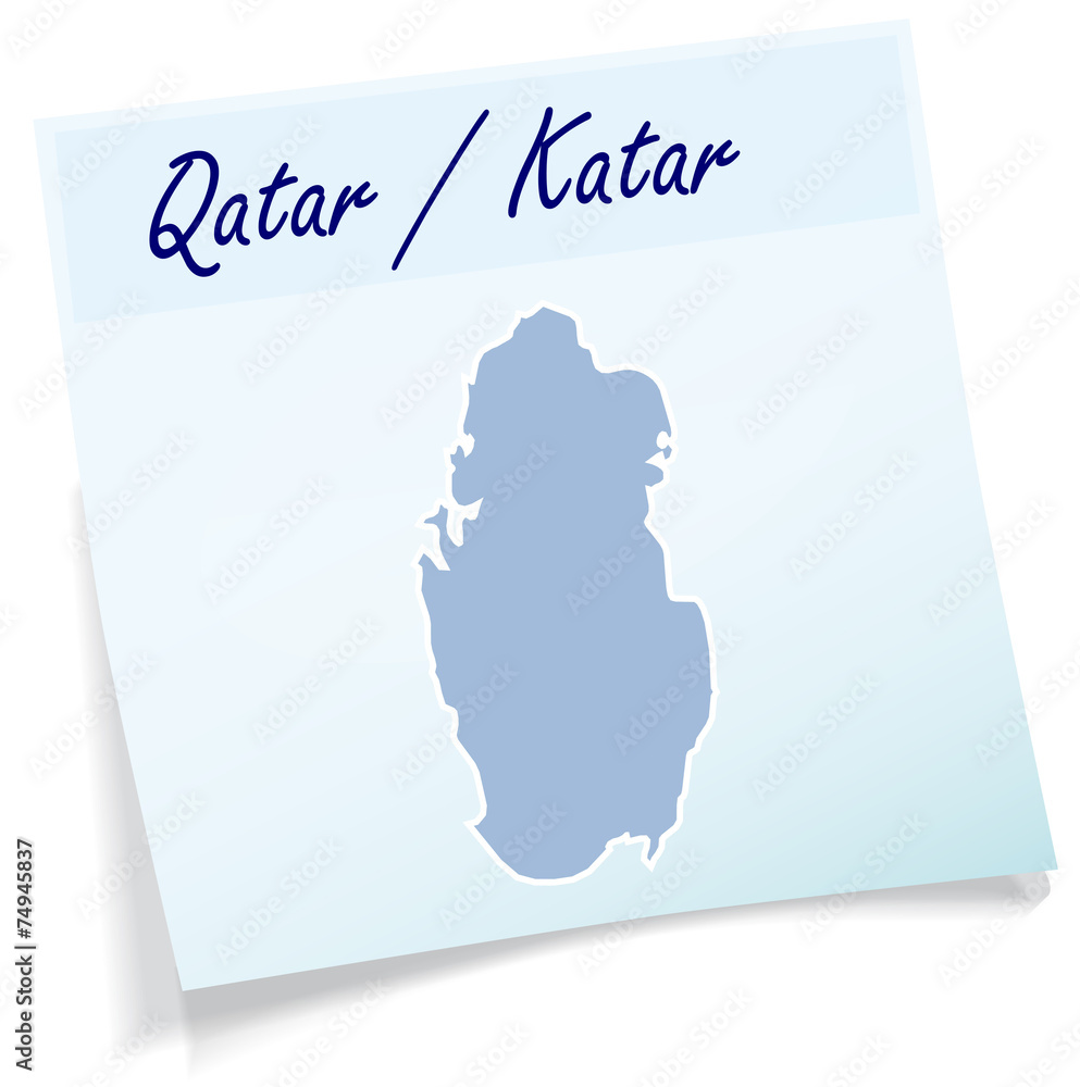 Karte von Katar