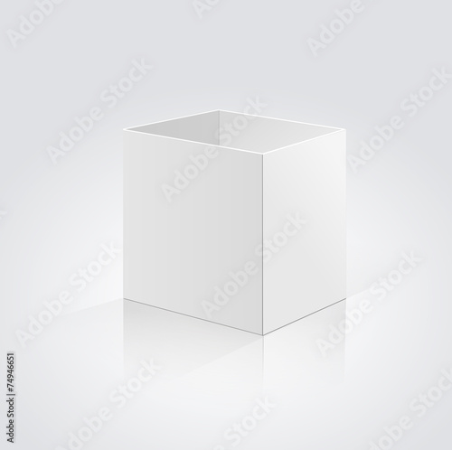 Open box isolated on a white background