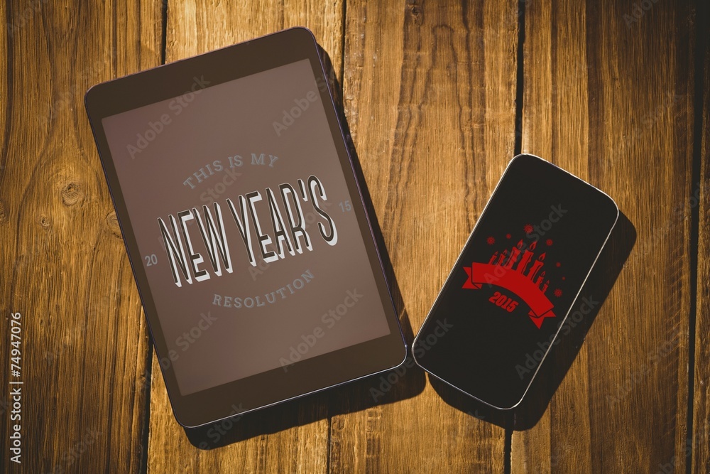 Composite image of new years resolution Composite image of new years resolution