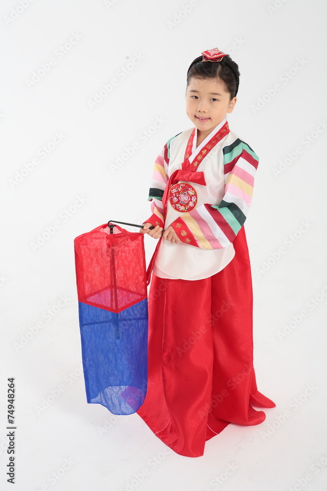 한복 입은 한국인 가족 한복 입은 한국인 가족