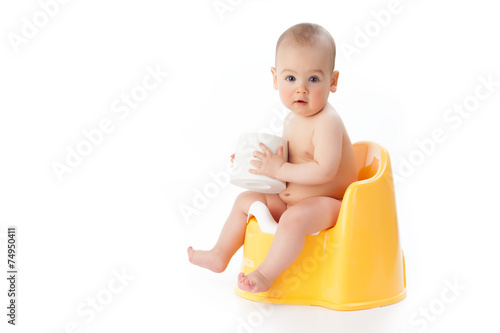 child on the potty