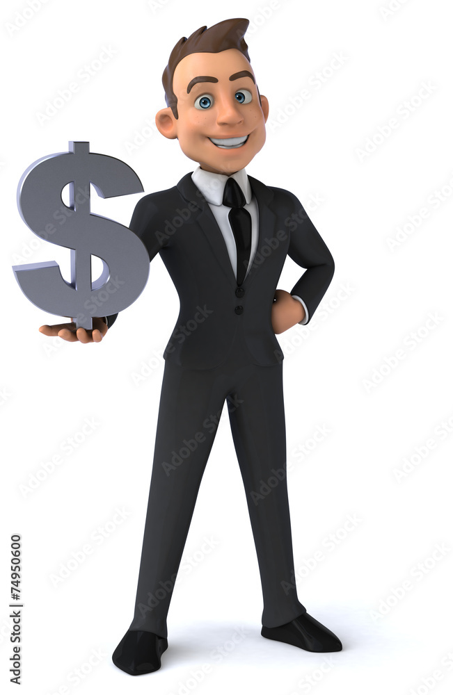 Fun businessman