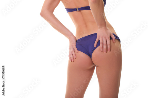 Backview of female wearing bikini