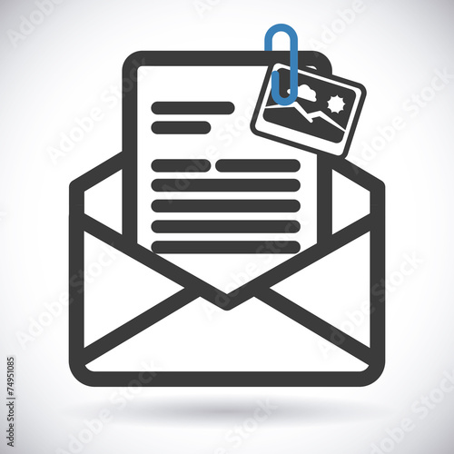 mail icon design vector illustration eps10 graphic