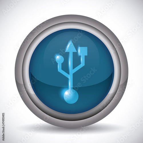 usb connection design vector illustration eps10 graphic