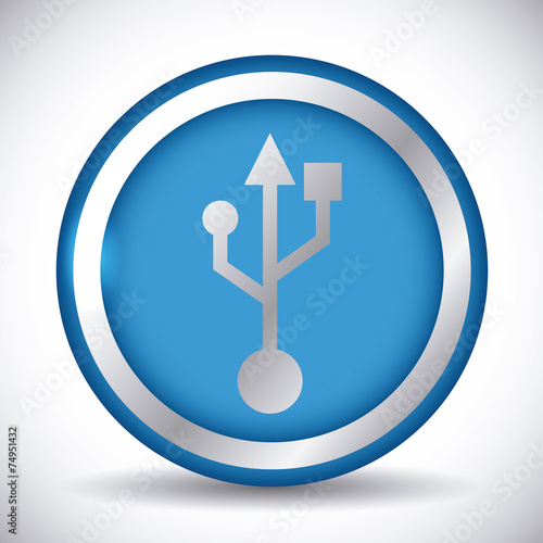 usb connection design vector illustration eps10 graphic