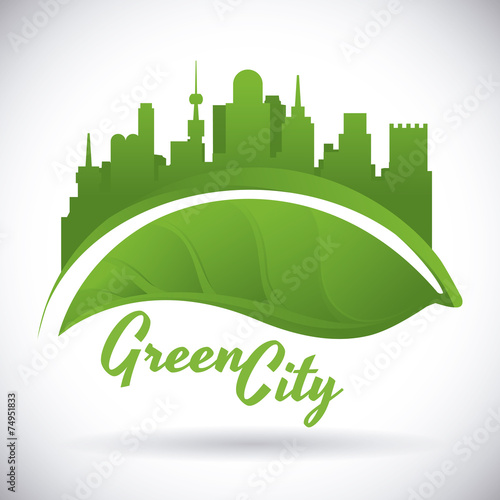 eco city design vector illustration eps10 graphic