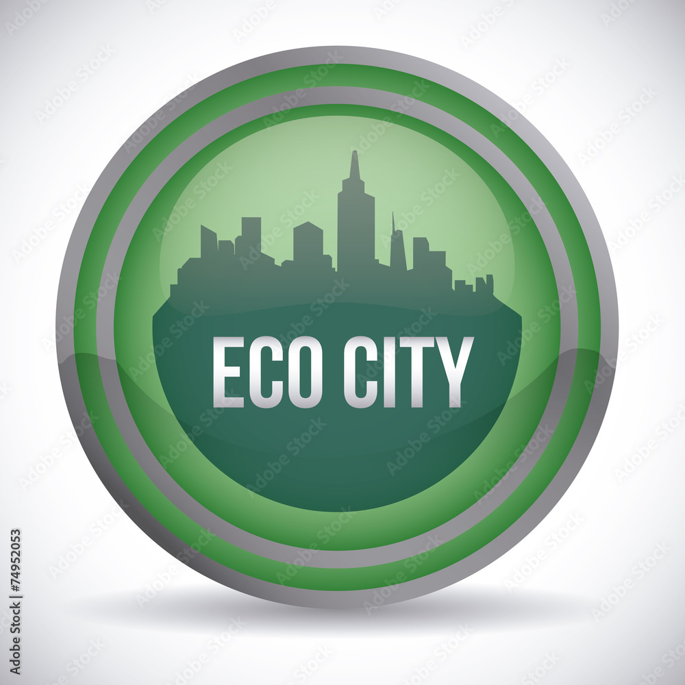 eco city design vector illustration eps10 graphic