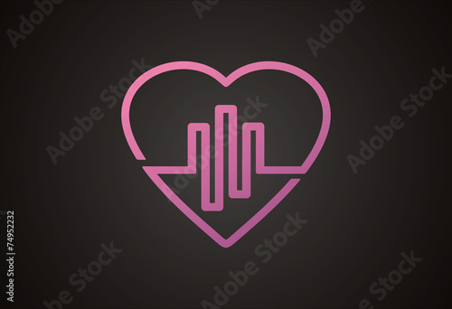 love music equalizer logo vector