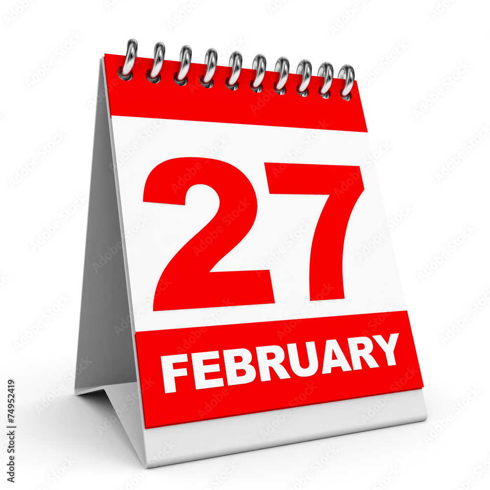 Calendar. 27 February. Calendar. 27 February.