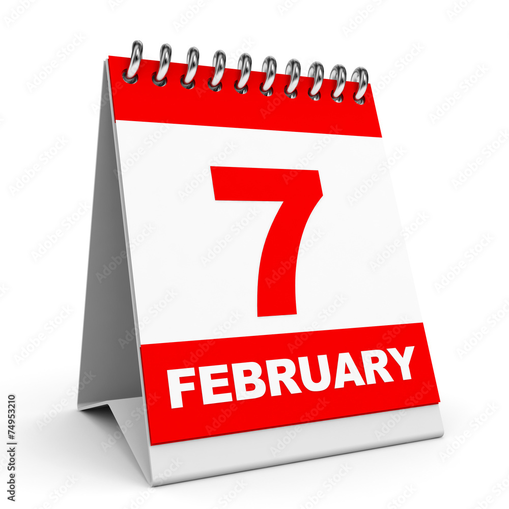 Calendar. 7 February. Calendar. 7 February.