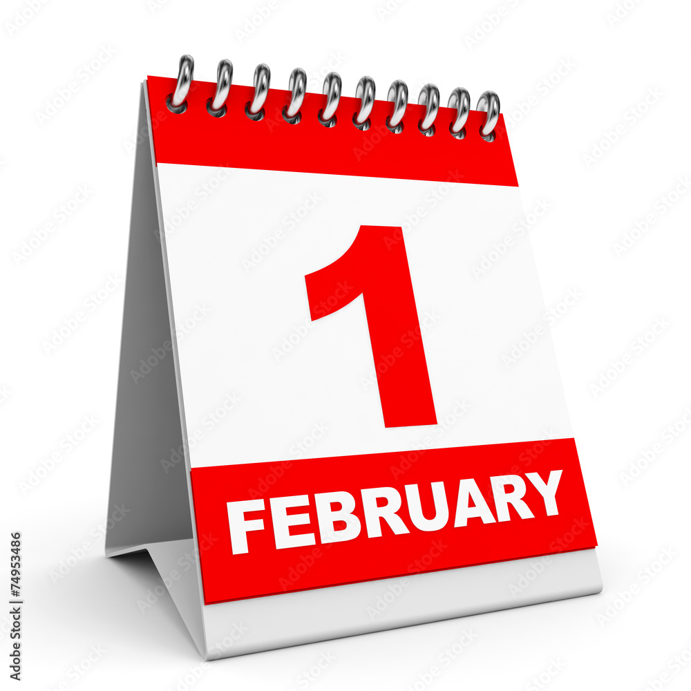 Calendar. 1 February. Calendar. 1 February.
