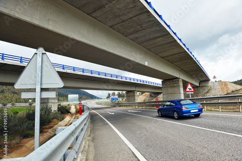 Overpass, highway, Spain photo