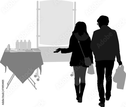 Couple loving Retail