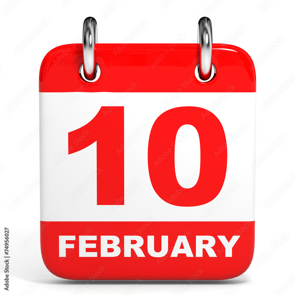 Calendar. 10 February. Calendar. 10 February.