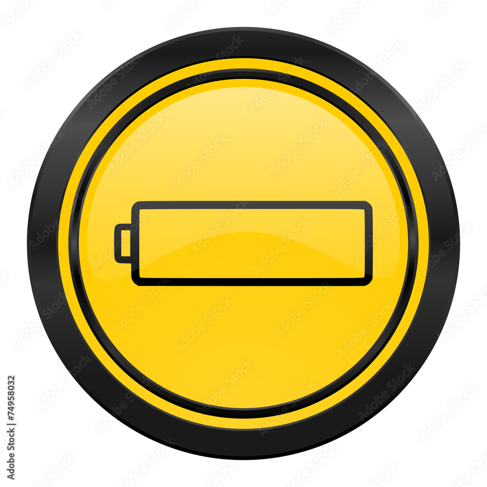 battery icon, yellow logo, charging symbol, power sign battery icon, yellow logo, charging symbol, power sign