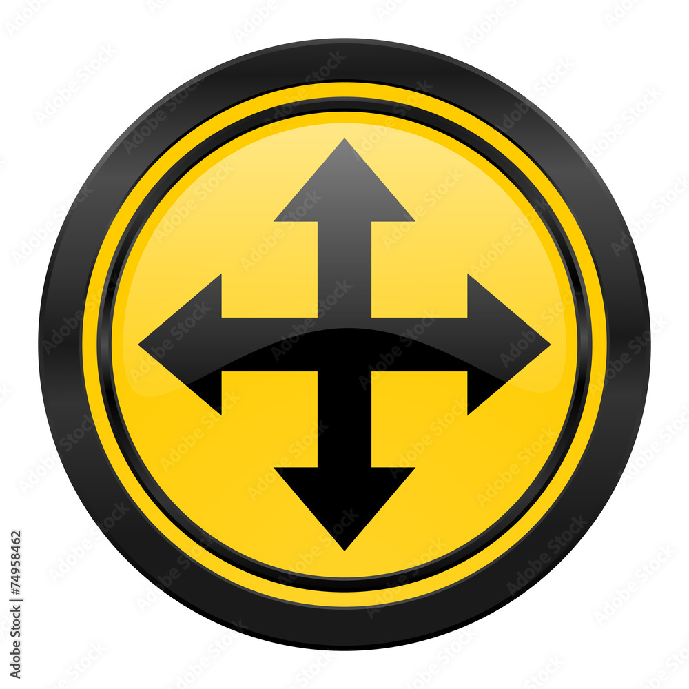 arrow icon, yellow logo, arrow icon, yellow logo,