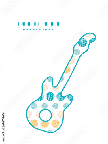 Vector texture circles stripes abstract guitar music silhouette
