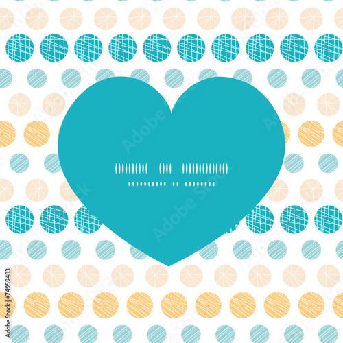 Vector texture circles stripes abstract heart silhouette pattern