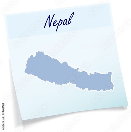 Karte von Nepal