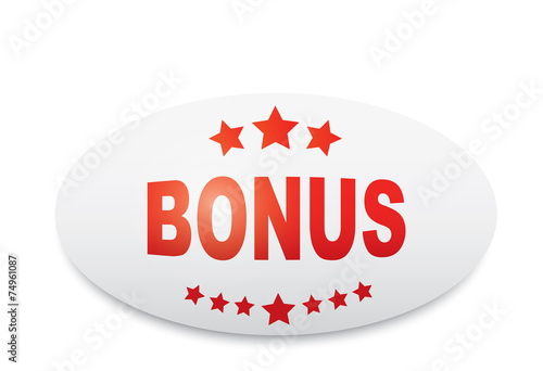 Label - Bonus. Vector