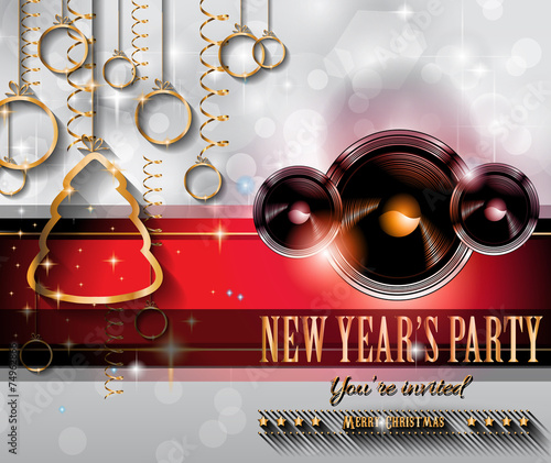 2015 New Year and Happy Christmas background