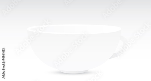 White cup. Vector
