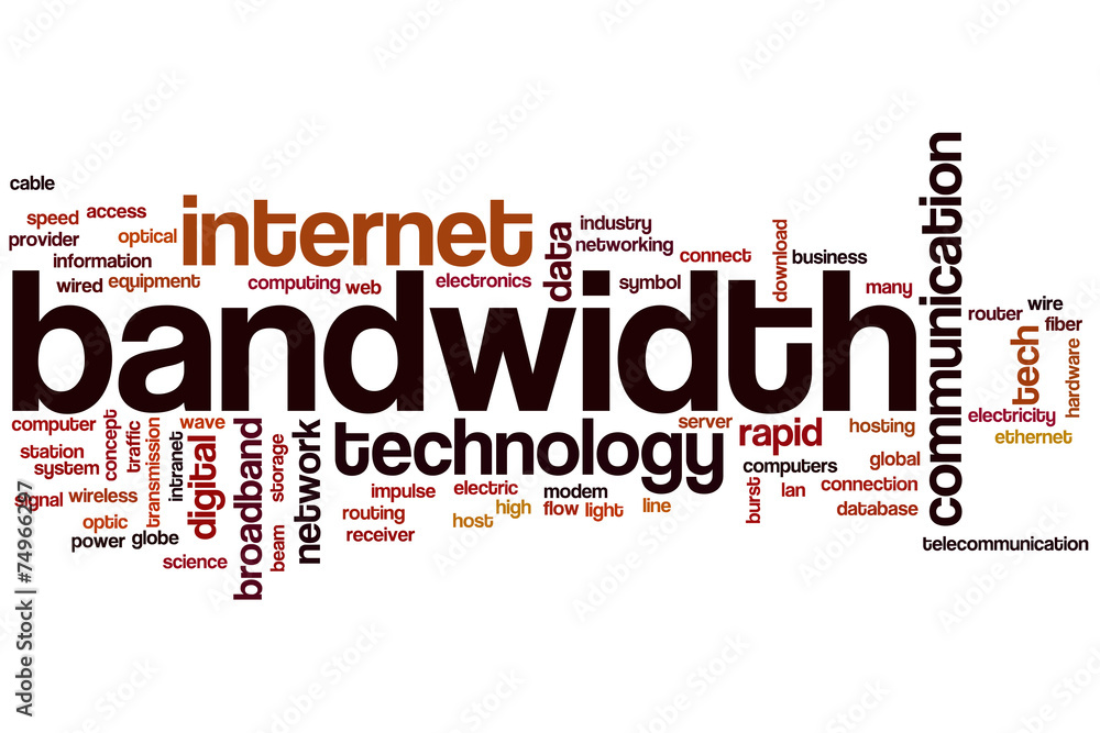 Bandwidth word cloud