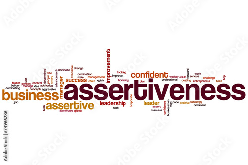 Papier peint Assertiveness word cloud