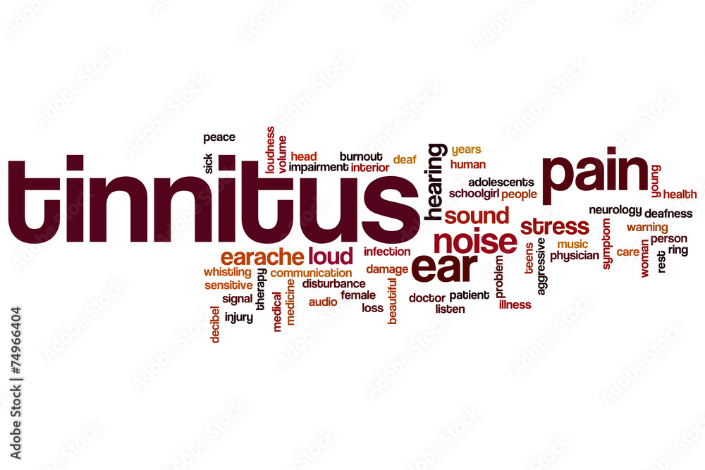 Tinnitus word cloud