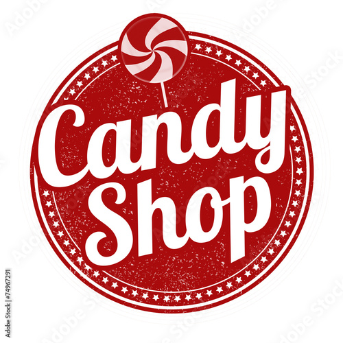 Candy shop stamp