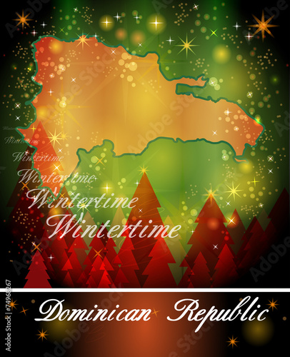 Karte von der Dominikanische-Republik