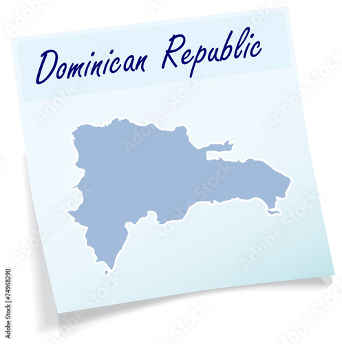 Karte von der Dominikanische-Republik