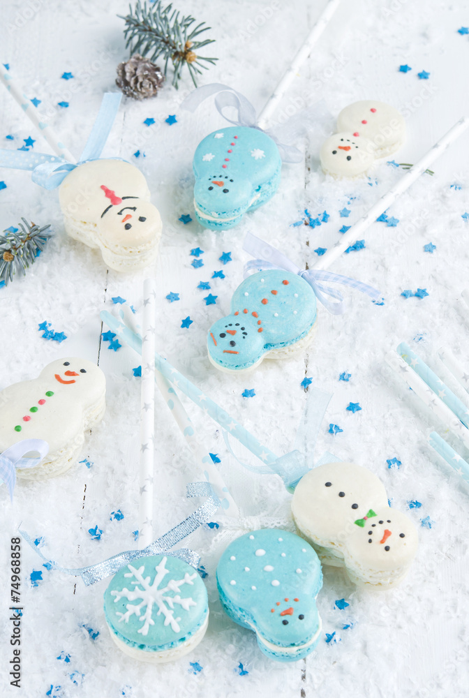 Christmas makarons Christmas makarons