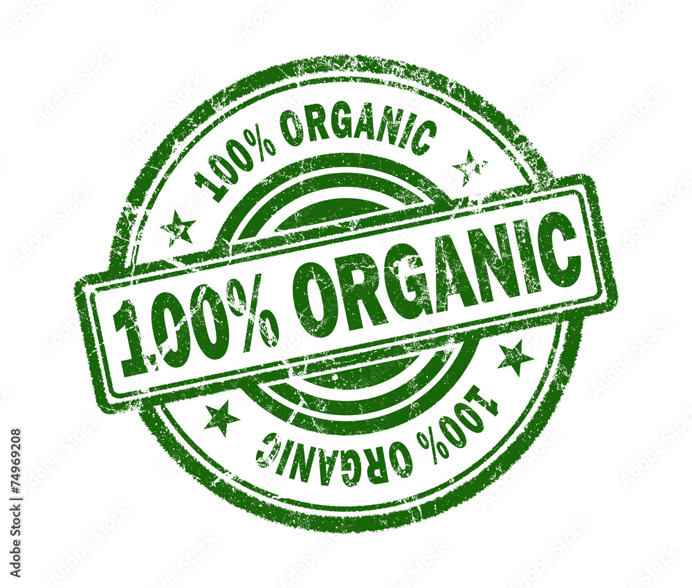 organic stamp on white background organic stamp on white background
