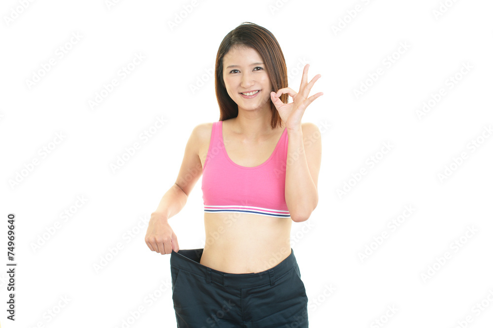 ダイエットに成功した女性 ダイエットに成功した女性