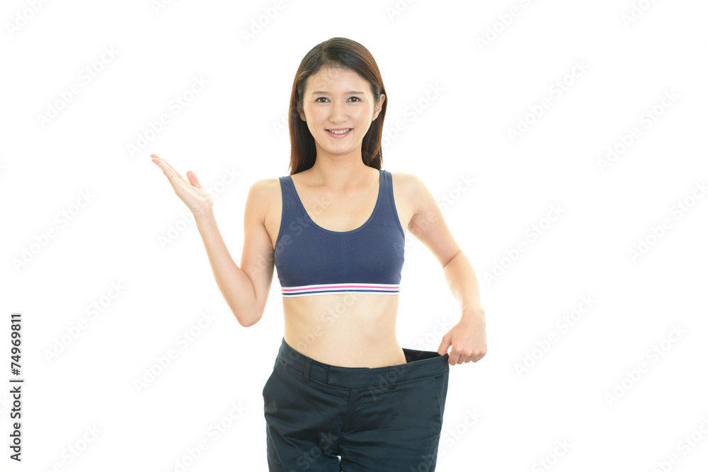 ダイエットに成功した女性 ダイエットに成功した女性