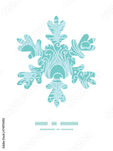 Vector soft peacock feathers Christmas snowflake silhouette