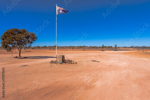 Camerons Corner in outback Queensland,Australia.