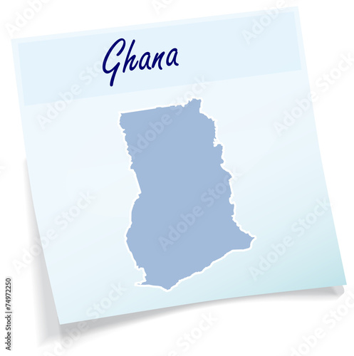 Karte von Ghana