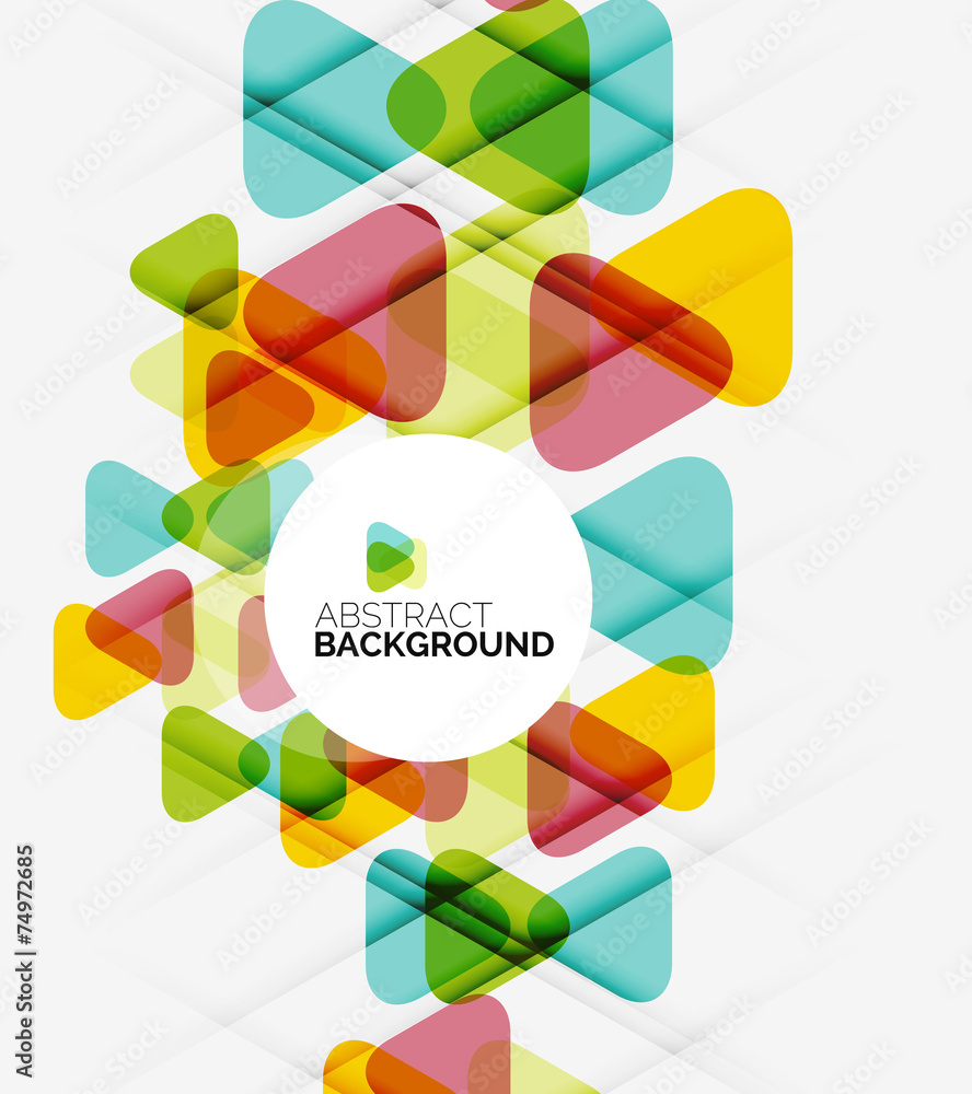 Obraz premium Triangle geometric concept