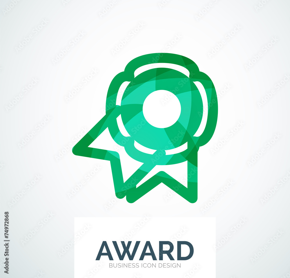 Colorful award business logo